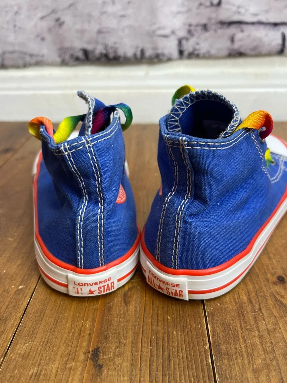 Converse blue high top sneakers toddler size 10